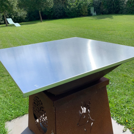 Couvercle Alu Brasero Eco Decorten