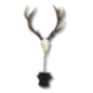 Cerf Support Trophée sur Pied - peint Cerf Support Trophée sur Pied - peint