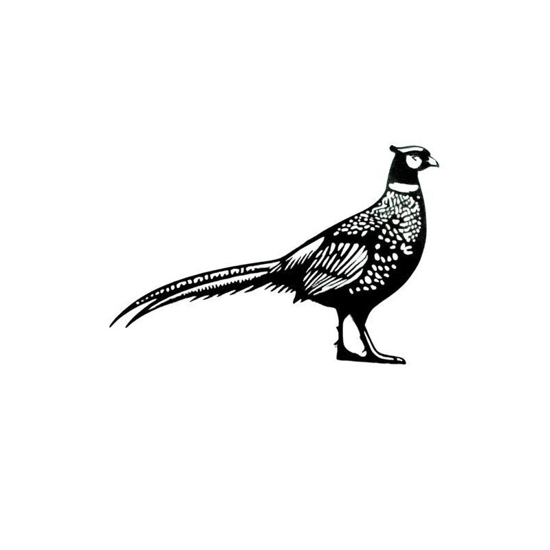 Silhouette de FAISAN à accrocher - peint