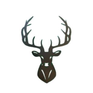 Silhouette Tête de CERF à accrocher - Corten