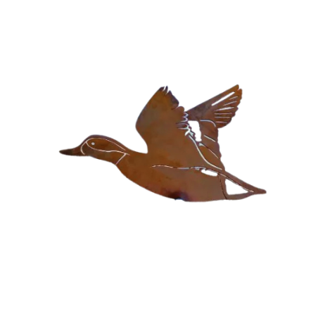 Silhouette de SARCELLE à accrocher - Corten