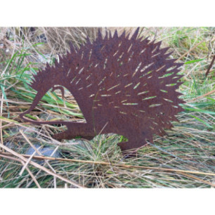Silhouette HERISSON à planter - Corten