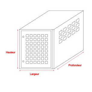 Einzelne Aluminium-Hundebox - Größe S