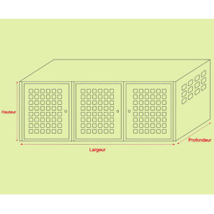 Dog crate triple size S - Hénon Shop