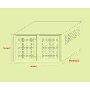 Double dog crate size M - Hénon Shop