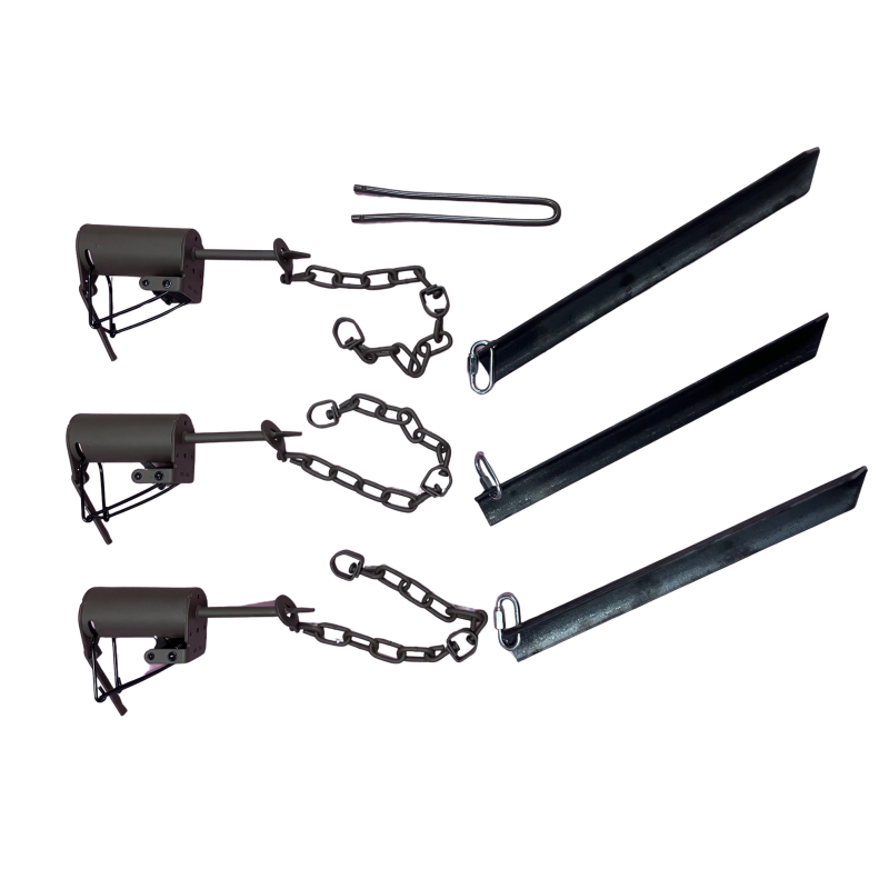 Lot 3 Couvre Patte + 3 piquets de sol + 1 clé offerte