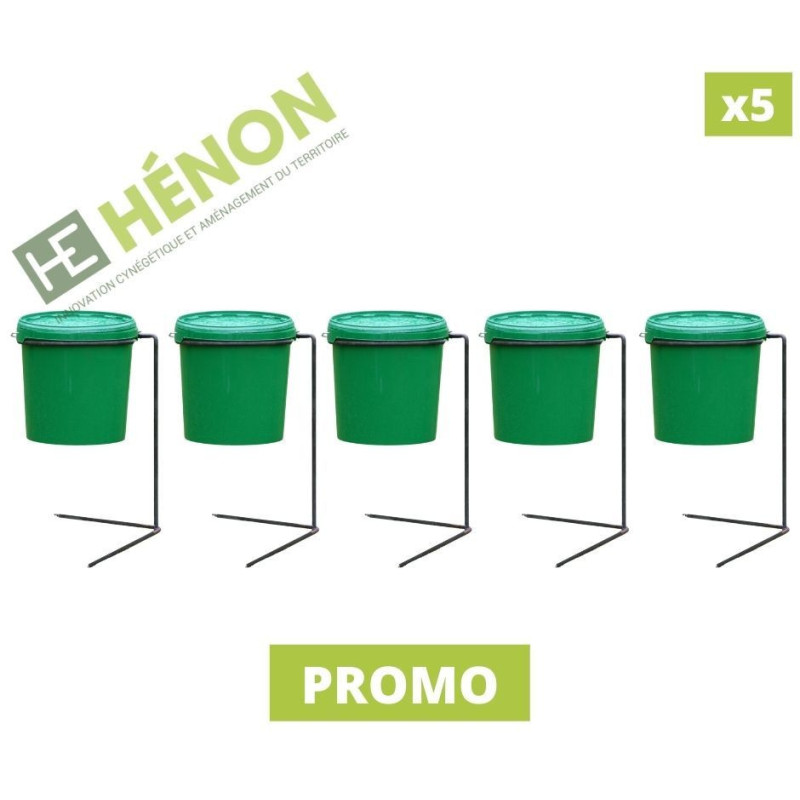 Lot 5 agrainoirs 11L, complet Lot 5 agrainoirs 11L, complet