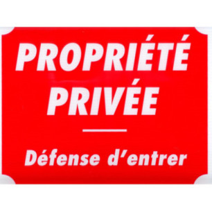Schild "Privatbesitz"