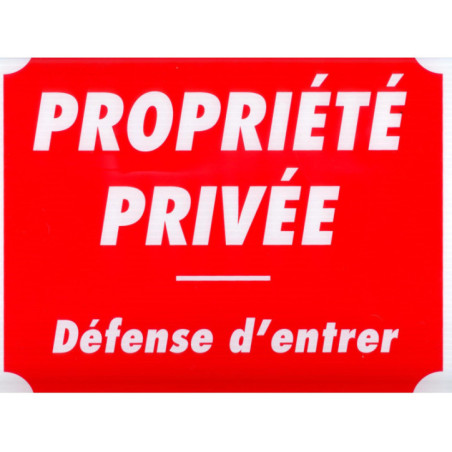Schild "Privatbesitz"