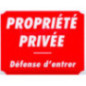 Pancarte propriété privée