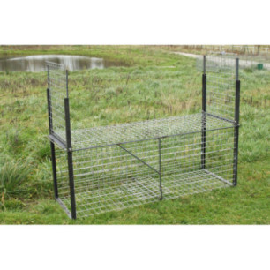 Cage à renard 2 entrées sans appelant