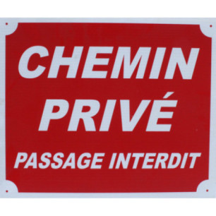 Privates Straßenschild