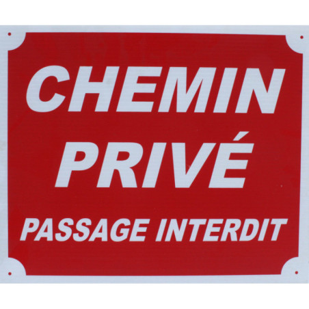 Privates Straßenschild
