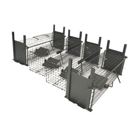 Lot 2+2 cages pièges à rat 2E et 1E