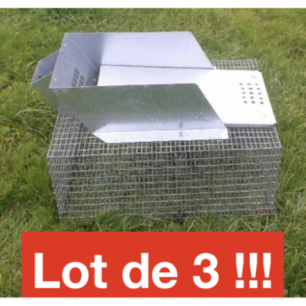Lot de 3 Cages "Catiche"