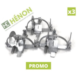 Lot de 3 pièges Hingiol inox avec lacet + 5 lacets offerts