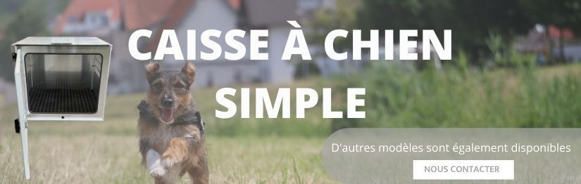 Caisse a chien simple avec étagère - Hénon Shop